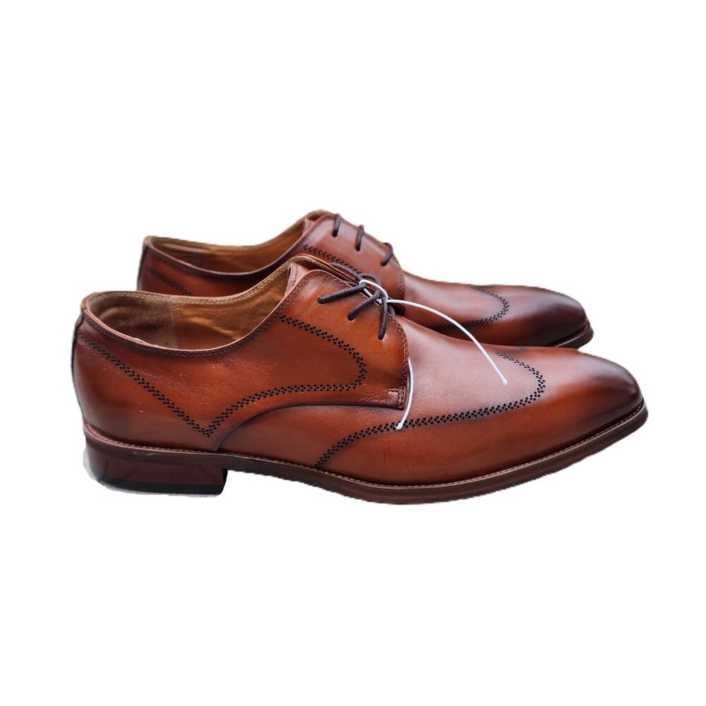 Lord & Taylor Lafayette Luxury Styles Leather Wingtip Oxfords 11 - Picture 2 of 13